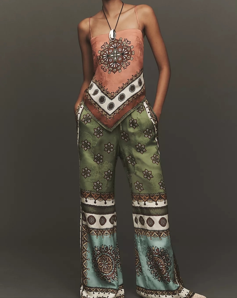 ALEMAIS Contina Wide-Leg Jacquard Pants - Picture 5 of 11